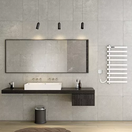 Полотенцесушитель N-355В-I Matt Black /White, Выбрать цвет: белый , изображение 3