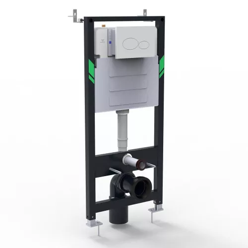 Инсталляция Black&White WI -0900 для подвесных унитазов без кнопки, изображение 4