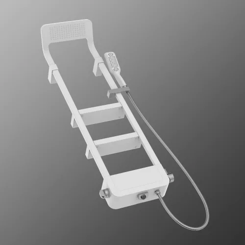 Душевая панель Black&White  W1210 Shine White (1300х405x230), изображение 4