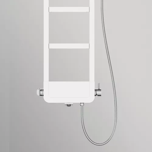 Душевая панель Black&White  W1210 Shine White (1300х405x230), изображение 5