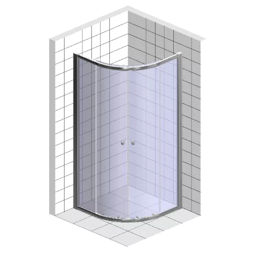 Душ.ограждение GROSSMAN  PR-90/100S, Цвет стекла: прозрачное, Цвет профиля: Хром, Выбрать размер: 100х100, изображение 4