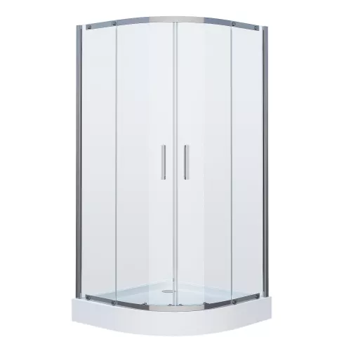 Душ.ограждение GR-0090 Classic 90*90*190 полукруг, двери раздвижные, изображение 4