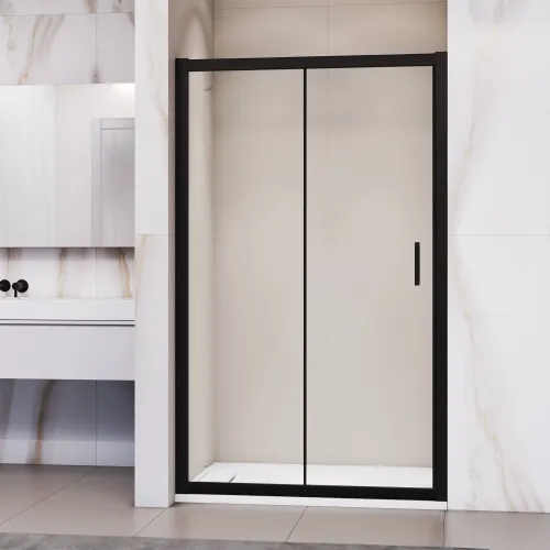 Душевая дверь RGW PA-016B, Цвет стекла: прозрачное, Цвет профиля (вариация): Черный, Выбрать размер: 120