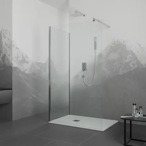 Душевой уголок RGW WA-005 (WA-002+Z-050-2), Цвет стекла: прозрачное, Цвет профиля (вариация): Хром, Выбрать размер: 1200*1100