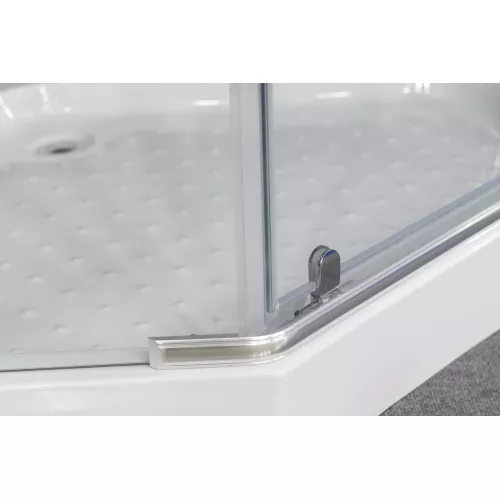 Душевое  ограждение  NG-6605-08  трапеция, дверь распашная, без поддона 90*90, изображение 4