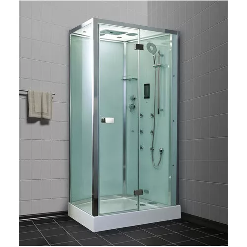 Душевая кабина прямоугольная Timo Premium PURO 120х90, г/м, баня, электрика, хромотерапия, Выбрать размер: 120x90, Внешний вид: короткие ручки, Ориентация: Правая, изображение 2