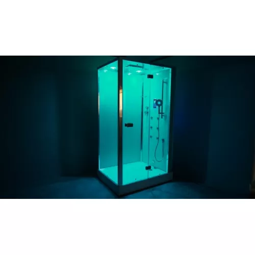 Душевая кабина прямоугольная Timo Premium PURO 120х90, г/м, баня, электрика, хромотерапия, Выбрать размер: 120x90, Внешний вид: короткие ручки, Ориентация: Правая, изображение 8