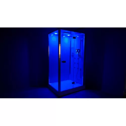 Душевая кабина прямоугольная Timo Premium PURO 120х90, г/м, баня, электрика, хромотерапия, Выбрать размер: 120x90, Внешний вид: короткие ручки, Ориентация: Правая, изображение 7