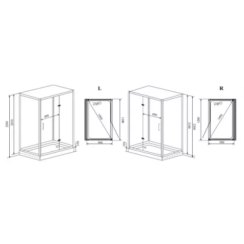 Душевая кабина прямоугольная Timo Premium PURO 120х90, г/м, баня, электрика, хромотерапия, Выбрать размер: 120x90, Внешний вид: короткие ручки, Ориентация: Правая, изображение 18