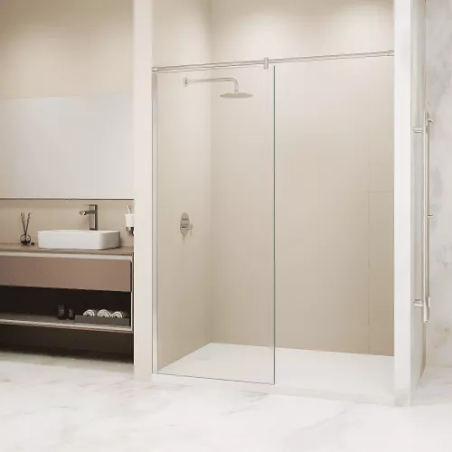 Перегородка для душа RGW WA-033 прозрачное/хром, Цвет стекла: прозрачное, Цвет профиля: Хром, Выбрать размер: 80