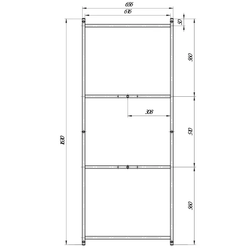 Рама сварная ПУ 170*70, изображение 2