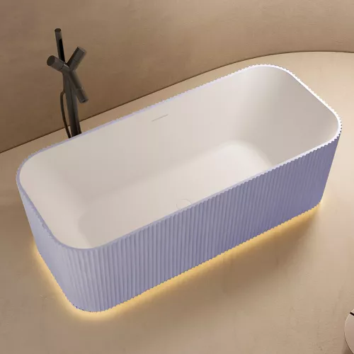 Ванна из искусственного камня ABBER Stein AS9663Violett фиолетовая 170*75, изображение 3