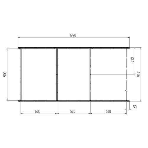 Рама разборная  1 Marka ПУ 200*100, изображение 3