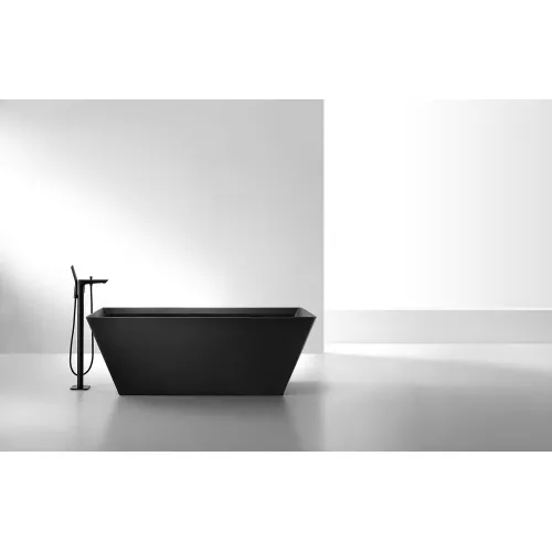 Ванна из искусственного камня ABBER Berlin AM9912B черная  170х75, Выбрать цвет: Чёрный, изображение 5
