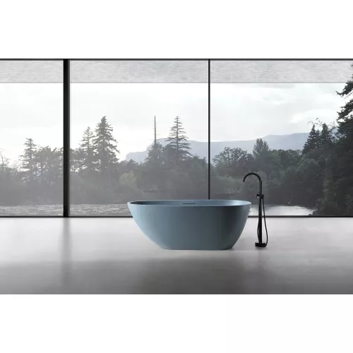 Ванна из искусственного камня ABBER Dortmund 170х75 серая матовая, Выбрать цвет: Серый, изображение 2