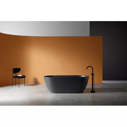 Ванна из искусственного камня ABBER Frankfurt  170х75 черная матовая, Выбрать цвет: Черный матовый, изображение 2