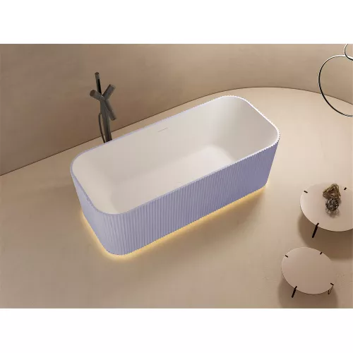 Ванна из искусственного камня ABBER Stein AS9663Violett фиолетовая 170*75, изображение 2