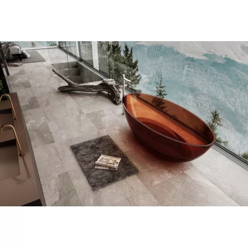 Ванна из полиэфирной смолы ABBER Kristall AT9702Opal 180*85 прозрачная, Выбрать цвет: Коричневый, изображение 3