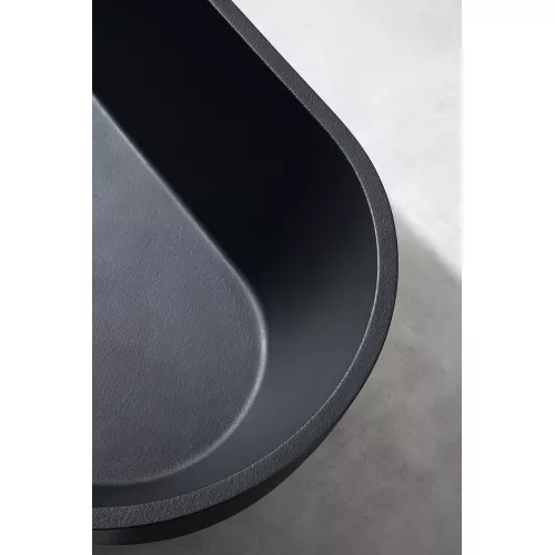 Ванна из искусственного камня ABBER Frankfurt  170х75 черная матовая, Выбрать цвет: Черный матовый, изображение 5