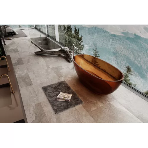 Ванна из полиэфирной смолы  ABBER Kristall AT9701Opal 165*80 прозрачная, Выбрать цвет: Коричневый, изображение 3