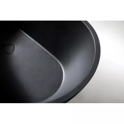 Ванна из искусственного камня ABBER Dortmund 170х75 черная матовая, Выбрать цвет: Чёрный, изображение 2