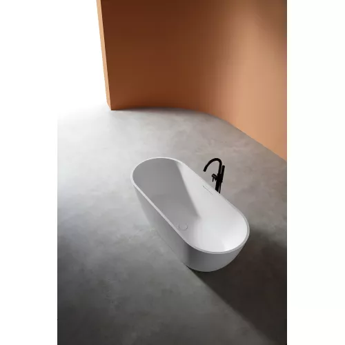 Ванна из искусственного камня ABBER Frankfurt 170х75 белая матовая, Выбрать цвет: Белый матовый, изображение 4