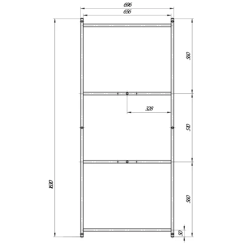 Рама сварная ПУ 170*75, изображение 2