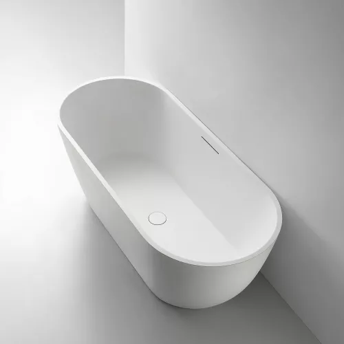 Ванна из искусственного камня ABBER Frankfurt 170х75 белая матовая, Выбрать цвет: Белый матовый, изображение 3