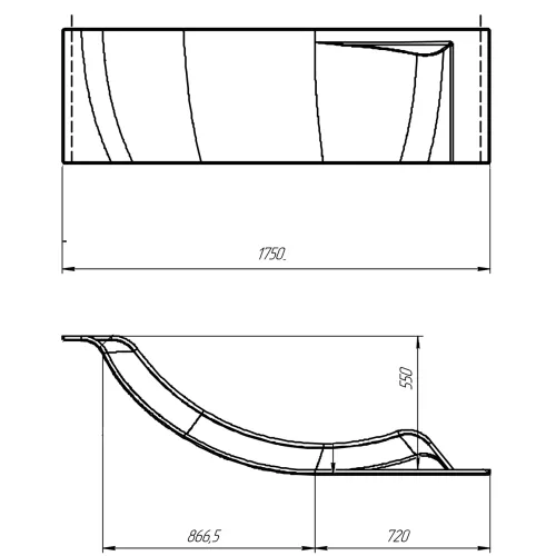 Панель "ERGONOMIKA" 158-175*110 R, изображение 2
