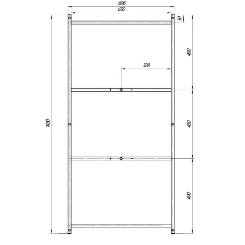 Рама сварная ПУ 150*75, изображение 2
