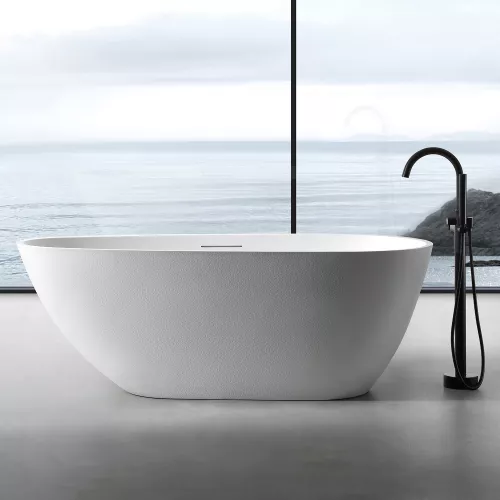 Ванна из искусственного камня ABBER Dortmund 170х75 белая матовая, Выбрать цвет: Белый, изображение 7