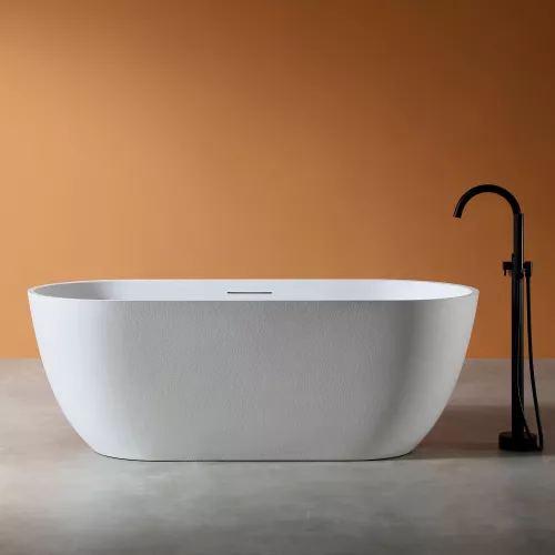 Ванна из искусственного камня ABBER Frankfurt 170х75 белая матовая, Выбрать цвет: Белый матовый, изображение 7