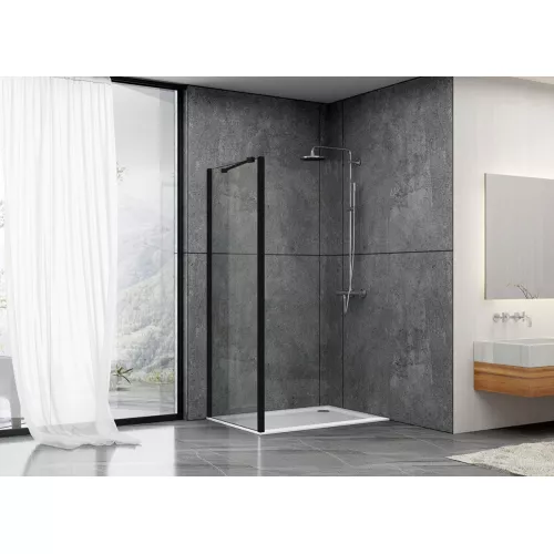 Душевая перегородка ABBER Schwarzer Diamant AG100BS, изображение 2