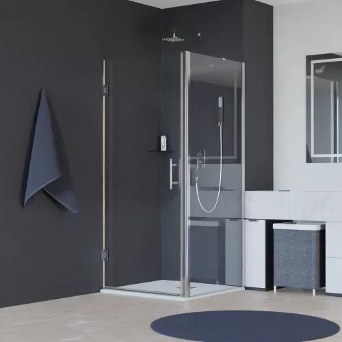 Душевой уголок RGW HO-045 (HO-011 + Z-050-2 + O-204), Цвет стекла: прозрачное, Цвет профиля: Хром, Выбрать размер: 700x1100