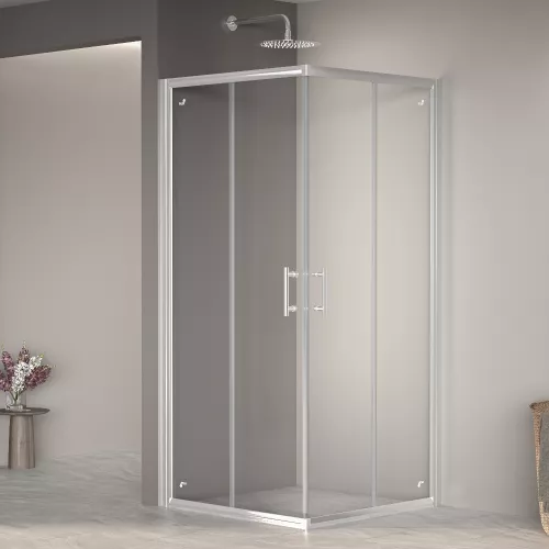 Комплект: Душевой уголок RGW PA-31 + Душевой поддон квадратный RGW ST-W Белый + Сифон для душевых поддонов RGW S-010 90 мм, изображение 3