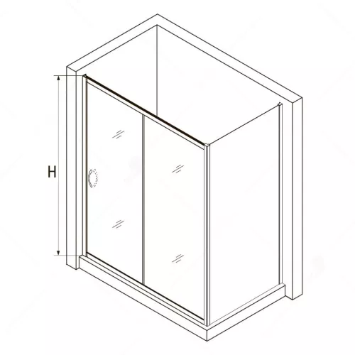 Душевой уголок RGW PA-76-1 (PA-016 + Z-060-2), Цвет стекла: прозрачное, Цвет профиля: Хром, Выбрать размер: 1800x1000, изображение 3