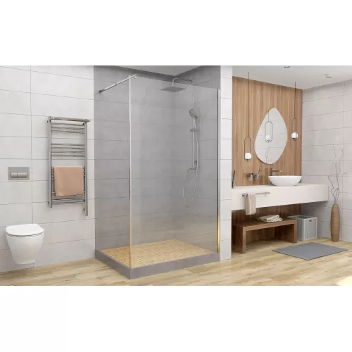 Душевая перегородка MC DTO, Цвет стекла: прозрачное, Цвет профиля: Хром, Выбрать размер: 980-1000, изображение 2