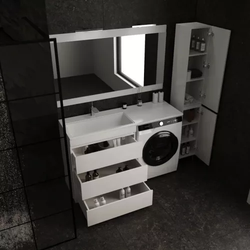 Зеркало "Даллас 150", Люкс белое, Выбрать размер: 150, изображение 2