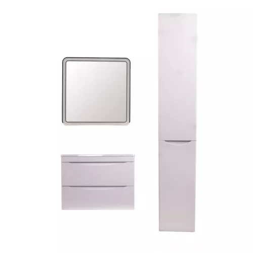 Тумба подвесная с раковиной Style Line "Бергамо мини " (2 ящ.) Люкс антискрейтч белый, PLUS, Выбрать цвет: белый , Выбрать размер: 60, изображение 10