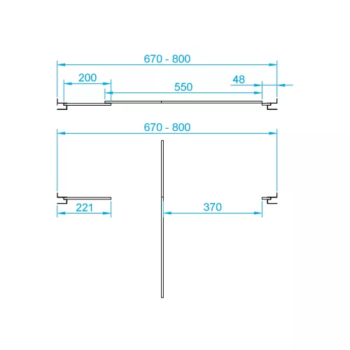 Душевая дверь RGW PA-02 NEW, Цвет стекла: прозрачное, Цвет профиля: Хром, Выбрать размер: 90, изображение 3