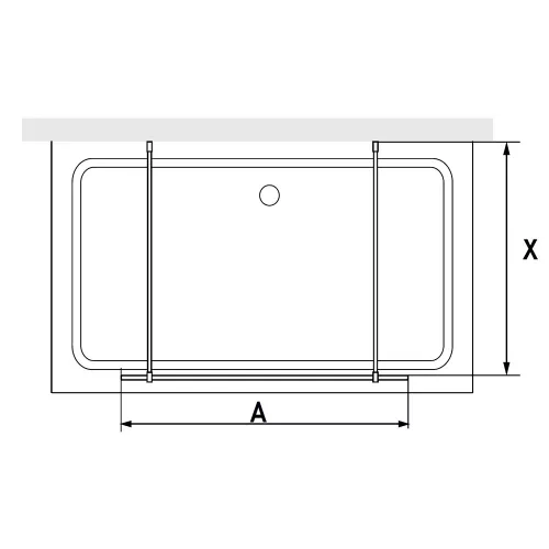 Душевая перегородка RGW WA-018B, Цвет стекла: прозрачное, Цвет профиля: Черный, Выбрать размер: 130, изображение 7