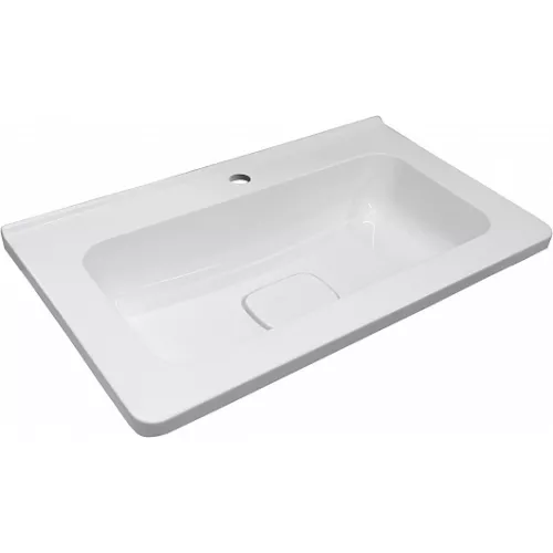 Тумба подвесная с раковиной  Style Line "Бергамо мини" (2 ящ.) Люкс антискрейтч серый, PLUS, Выбрать цвет: серый, Выбрать размер: 60, изображение 4