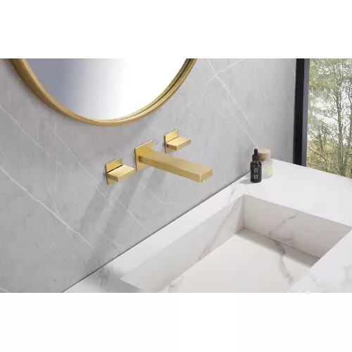 Смеситель ABBER Daheim AF82122G для раковины скрытого монтажа, матовое золото, Выбрать цвет: Золото матовое, изображение 2