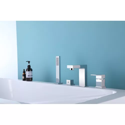 Смеситель ABBER Daheim AF8213 на борт ванны, хром, Выбрать цвет: Хром, изображение 2