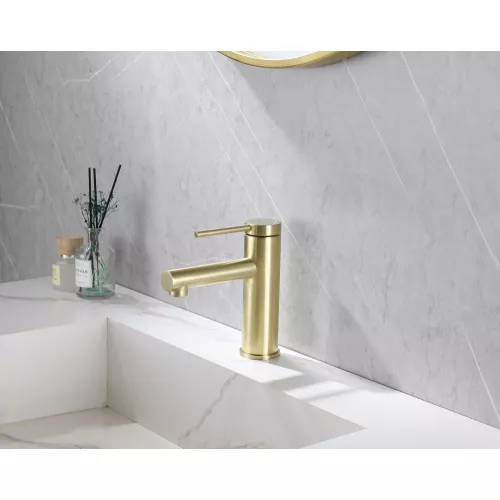 Смеситель ABBER Emotion AF8810G для раковины, золото матовое, Выбрать цвет: Золото матовое, изображение 2