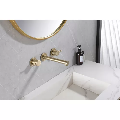 Смеситель ABBER Emotion AF88121G скрытого монтажа для раковины, золото матовое, Выбрать цвет: Золото матовое, изображение 2