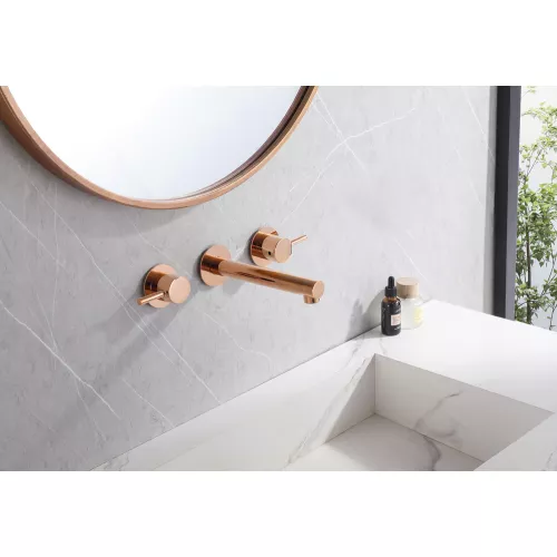 Смеситель ABBER Emotion AF88121RG скрытого монтажа для раковины, розовое золото, Выбрать цвет: Розовое золото, изображение 2