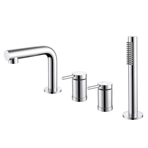 Смеситель ABBER Emotion AF8813 на борт ванны, хром, Выбрать цвет: Хром