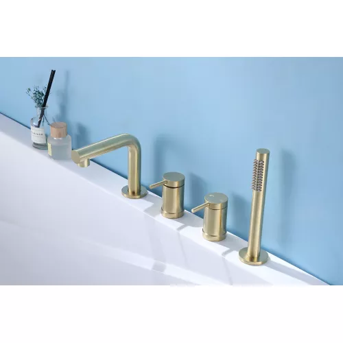 Смеситель ABBER Emotion AF8813G на борт ванны, золото матовое, Выбрать цвет: Золото, изображение 2