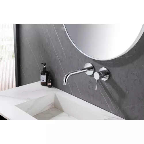 Смеситель ABBER Wasser Kreis AF8112 для раковины скрытого монтажа, хром, Выбрать цвет: Хром, изображение 2